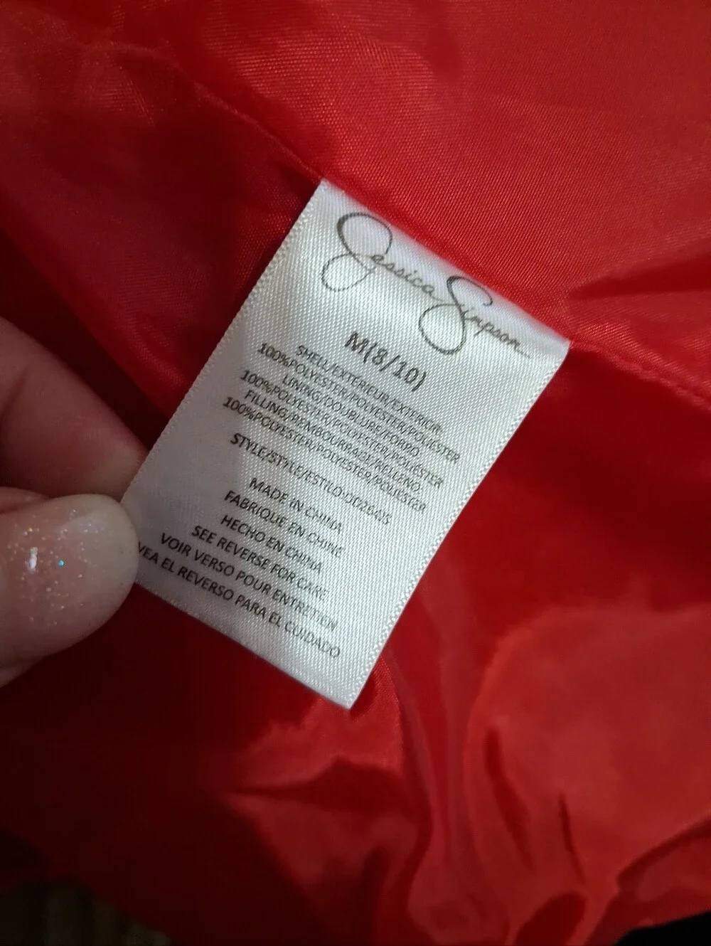 Jessica Simpson Youth Girls Red Quilted Vest